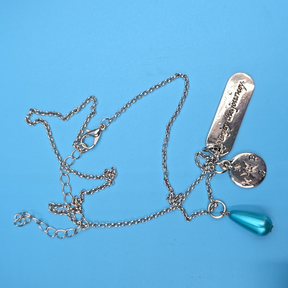 Glam & Glow Necklace & Bracelet Set "Enjoy The Journey" Compass Rose Adjustable - Picture 10 of 10